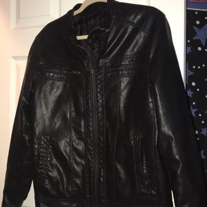 Faux Men’s Leather Jacket